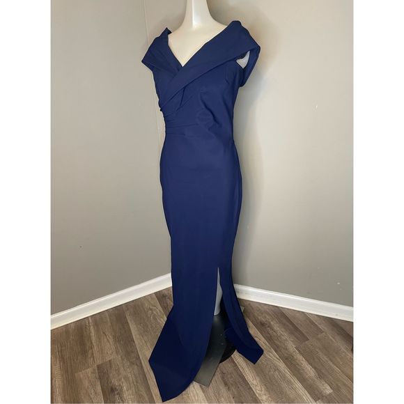 Chiara Boni La Petite Robe Stretch Jersey Benje Fishtail Gown US 6 $995 - Picture 7 of 12